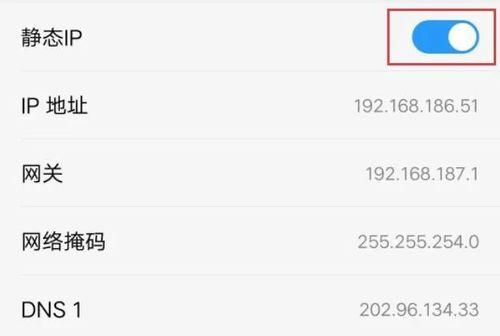 手机静态IP地址设置教程（一步步教你如何填写手机静态IP地址）  第2张