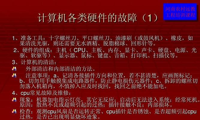 电脑常见故障有哪些？如何快速解决？  第1张