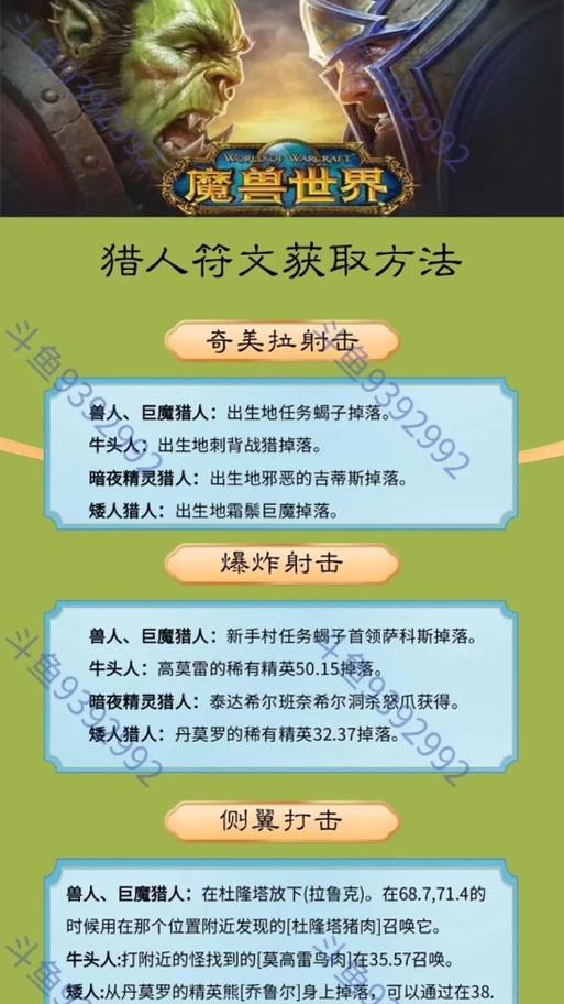 猎人核心符文在魔兽世界中如何获得？  第3张