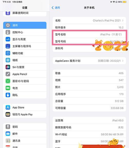 平板电脑如何查看自身尺寸？尺寸信息有何用途？  第2张