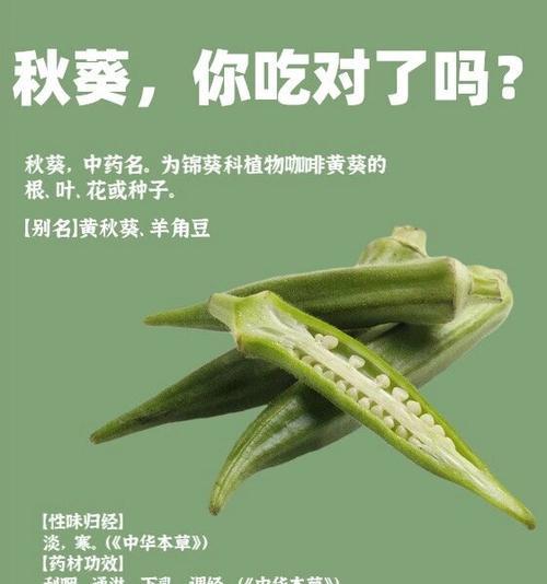哪些人不适宜食用秋葵（秋葵的营养价值与食用禁忌）  第2张