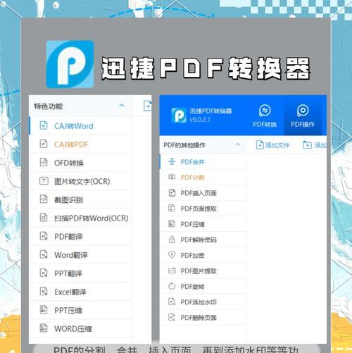 以迅捷pdf转换器为工具，快速高效地处理pdf文件（实现文件格式转换、编辑与保护）  第2张