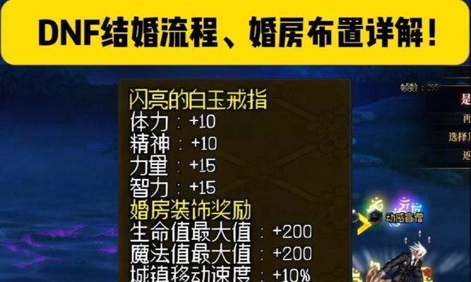 DNF戒指属性和婚房属性详解（掌握DNF戒指和婚房属性）  第1张