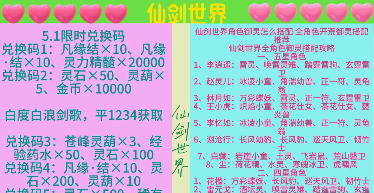 《剑侠世界手游秘籍大全——攻略与搭配详解》（从基础设置到极限挑战）  第2张