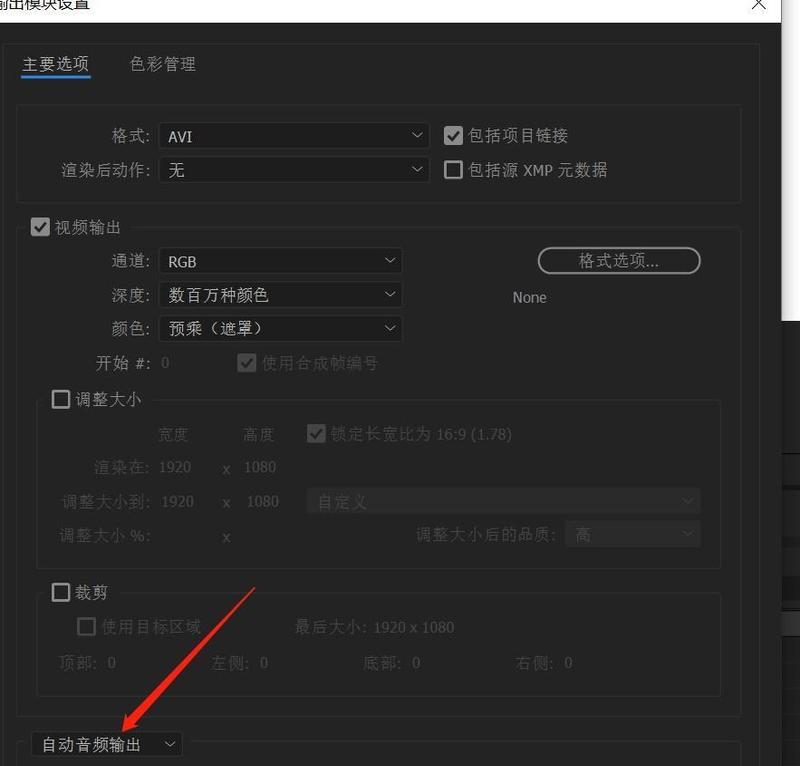 AE导出视频文件详解（从设置到保存）  第1张